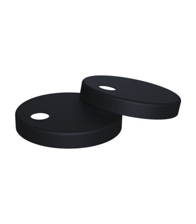 Matte Black Seat Hinge Covers for Slim Seats