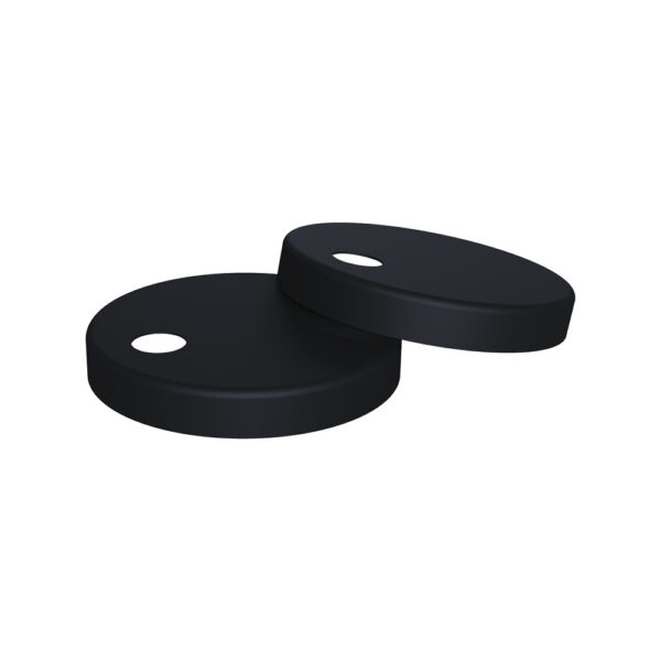 Matte Black Seat Hinge Covers for Slim Seats
