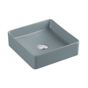 Matte Grey Square Ceramic Basin | 360x360x110mm | PA3636MG