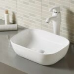Matte White Round-Edged Rectangle Ceramic Basin | 460x330x140mm | K2426-MW