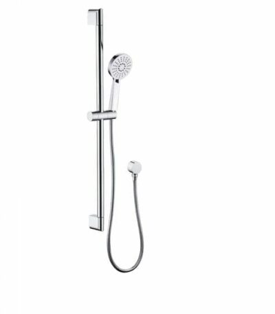 Maya Round Brass Multi-function Sliding Shower Set - Chrome | PSH029