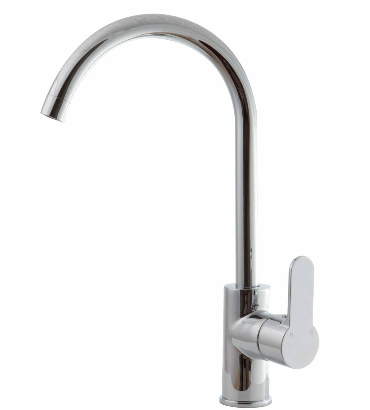 Maya Round Spoon Shaped Handle Sink Mixer - Chrome | PCR1001