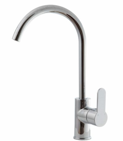 Maya Round Spoon Shaped Handle Sink Mixer - Chrome | PCR1001