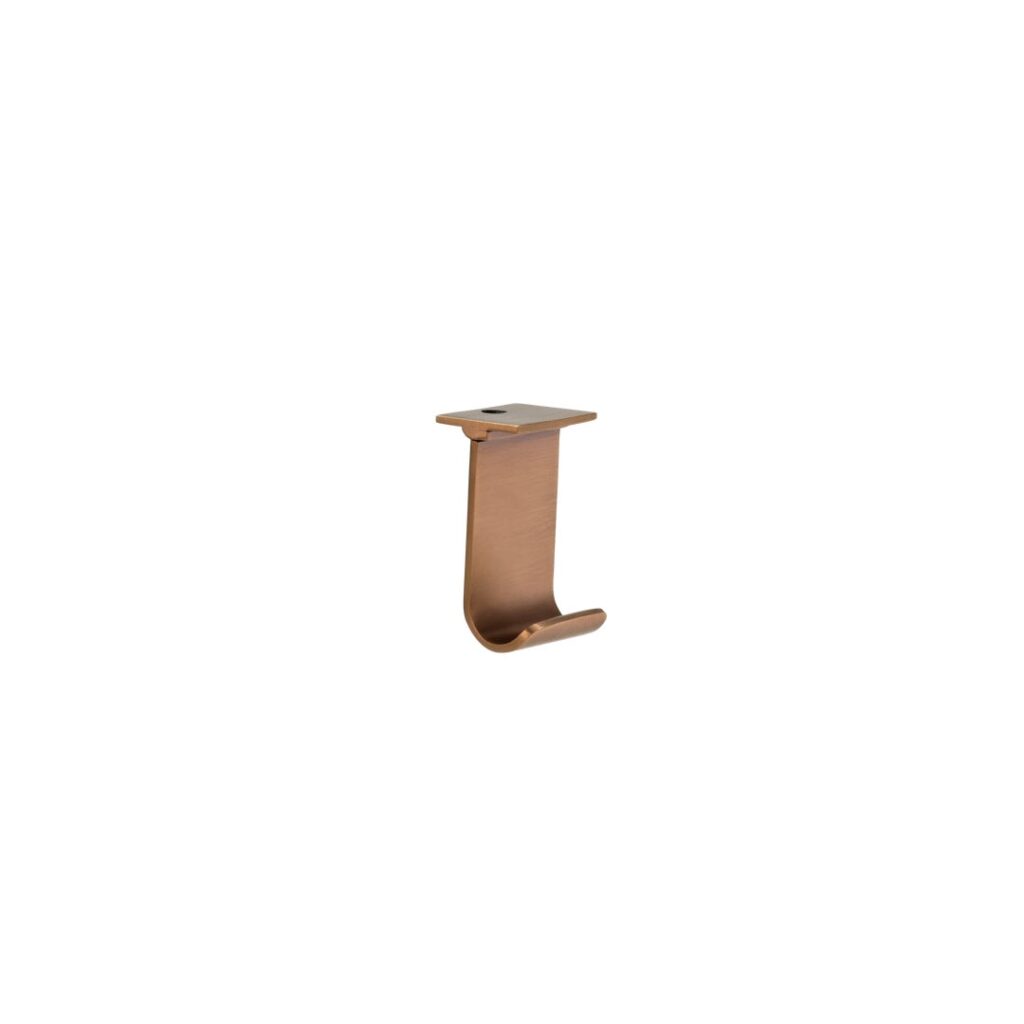 Maya Shower Hook - Brushed Copper