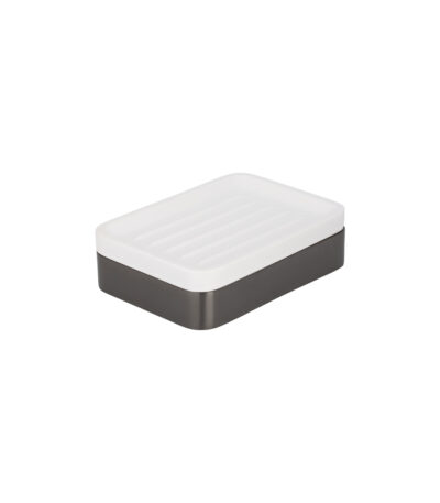 Maya Soap Dish Shelf - Brushed Gunmetal