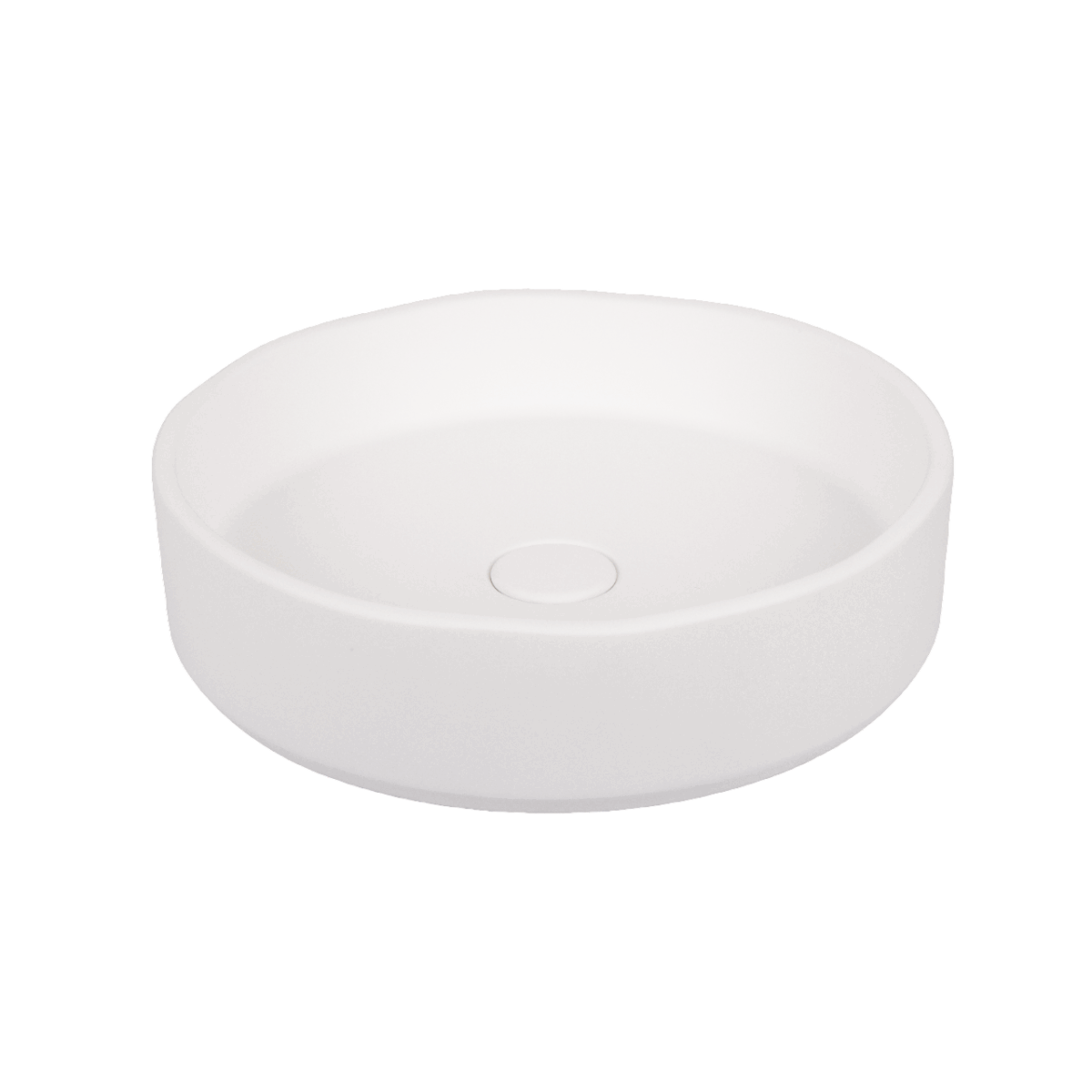Melia Concrete Basin - Matte White