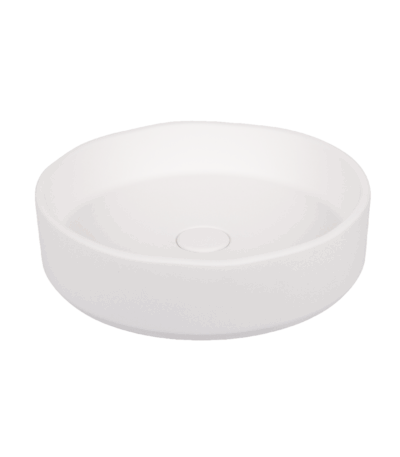 Melia Concrete Basin - Matte White