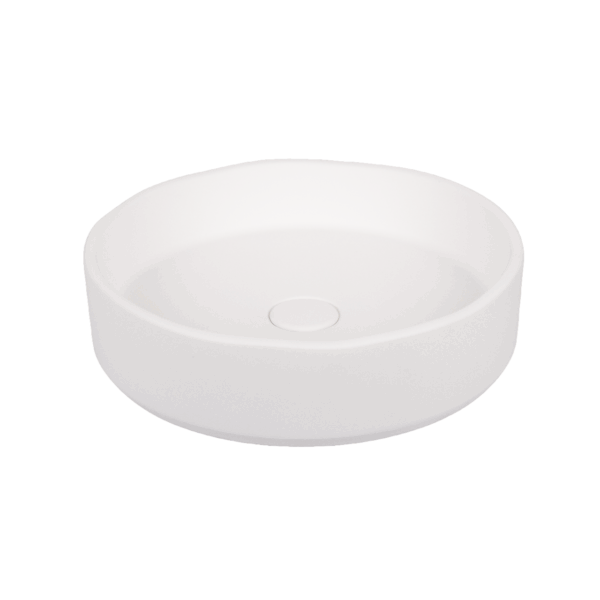 Melia Concrete Basin - Matte White
