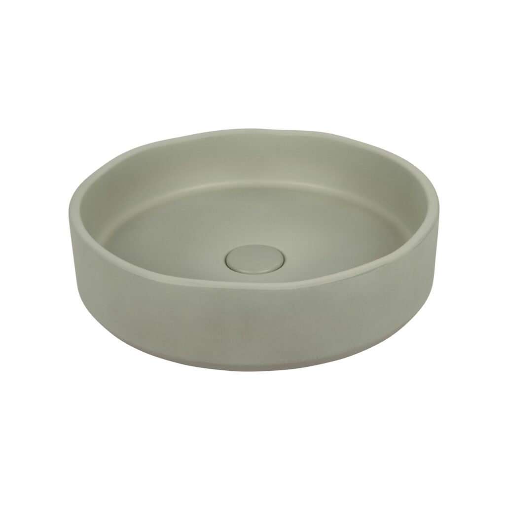Melia Concrete Basin - Sage Green