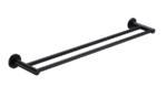 Mica Double Towel Rail - 600mm - Black | Bella Vista - 1148D-600-P-BLK
