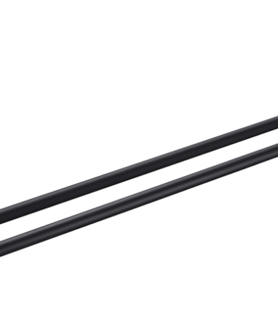 Mica Double Towel Rail - 800mm - Black | Bella Vista - 1148D-800-P-BLK