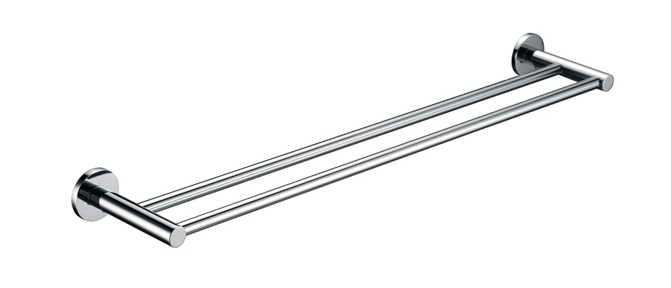 Mica Double Towel Rail - 800mm - Chrome | Bella Vista - 1148D-800-P