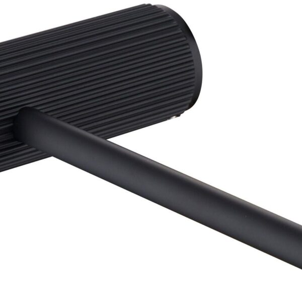 Mica Fluted Toilet Paper Holder - Black | Bella Vista - 1111-P-NR-BLK