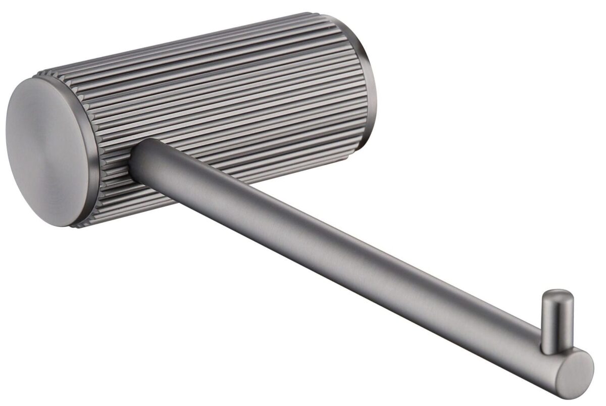 Mica Fluted Toilet Paper Holder - Gunmetal | Bella Vista - 1111-P-NR-GM