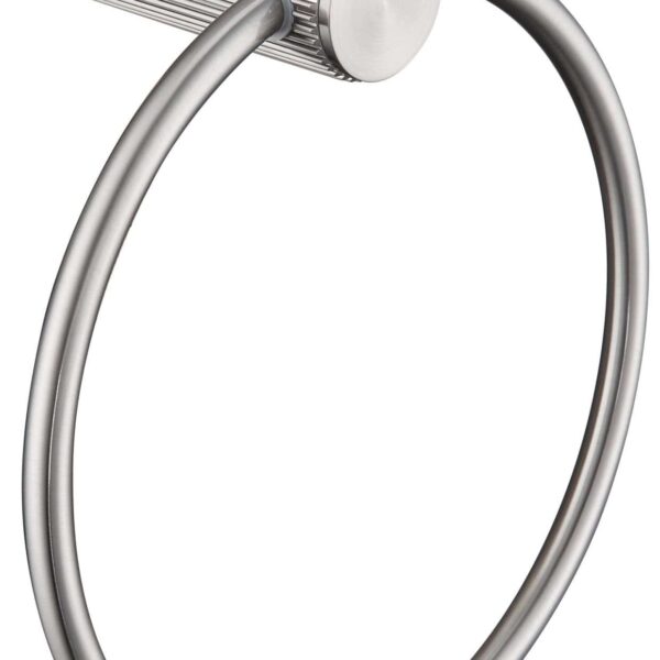 Mica Fluted Towel Ring - Brushed Nickel | Bella Vista - 1104-P-NR-BN