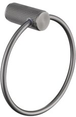 Mica Fluted Towel Ring - Gunmetal | Bella Vista - 1104-P-NR-GM