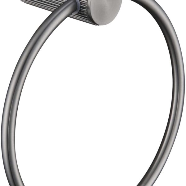 Mica Fluted Towel Ring - Gunmetal | Bella Vista - 1104-P-NR-GM