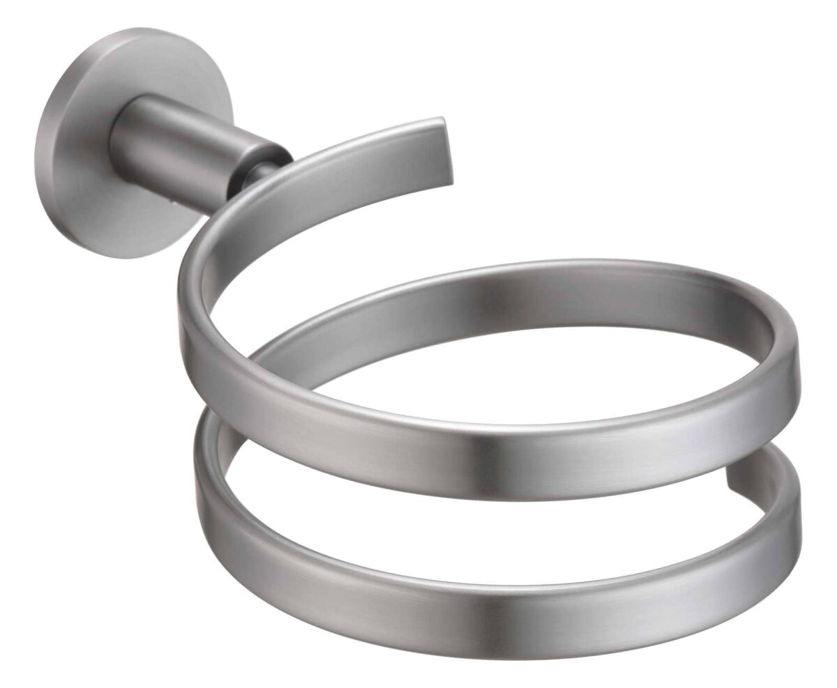 Mica Hair Dryer Holder - Brushed Nickel | Bella Vista - 1179HD-P-BN