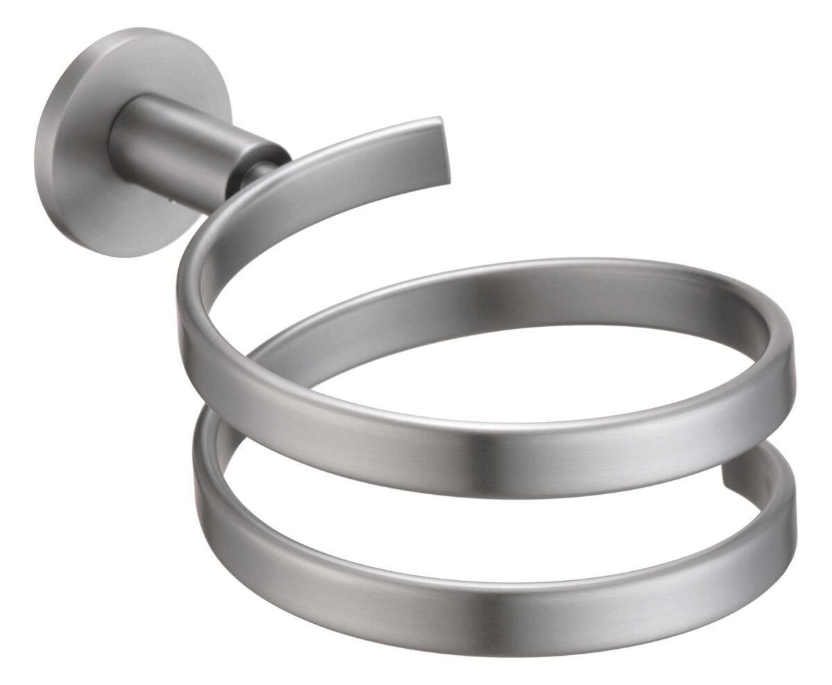 Mica Hair Dryer Holder - Brushed Nickel | Bella Vista - 1179HD-P-BN