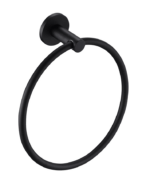 Mica Hand Towel Ring - Black | Bella Vista - 1104-P-BLK