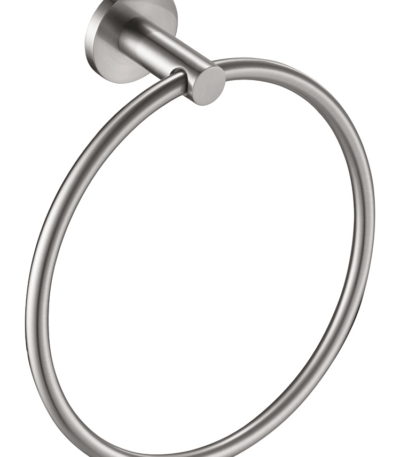 Mica Hand Towel Ring - Brushed Nickel | Bella Vista - 1104-P-BN