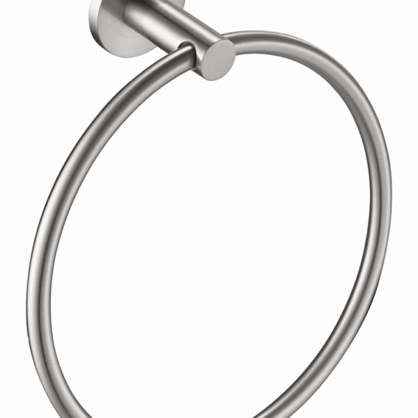Mica Hand Towel Ring - Brushed Nickel | Bella Vista - 1104-P-BN