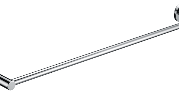 Mica Single Towel Rail - 600mm - Chrome | Bella Vista - 1124-600-P