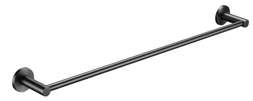 Mica Single Towel Rail - 600mm - Gunmetal | Bella Vista - 1124-600-P-GM