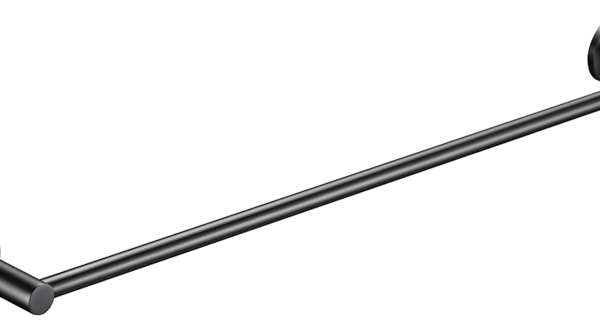 Mica Single Towel Rail - 800mm - Gunmetal | Bella Vista - 1124-800-P-GM
