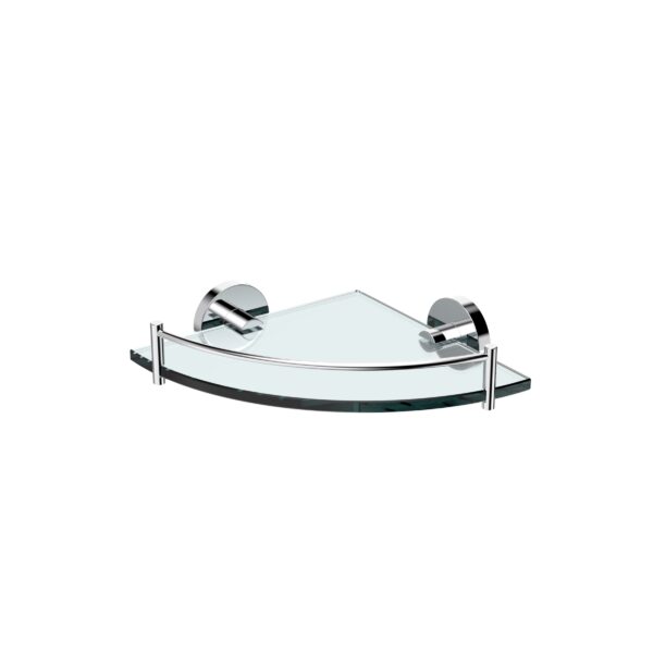 Michelle Glass Corner Shelf, 200mm