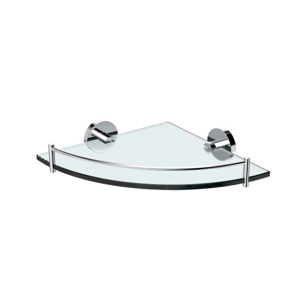 Michelle Glass Corner Shelf, 250mm