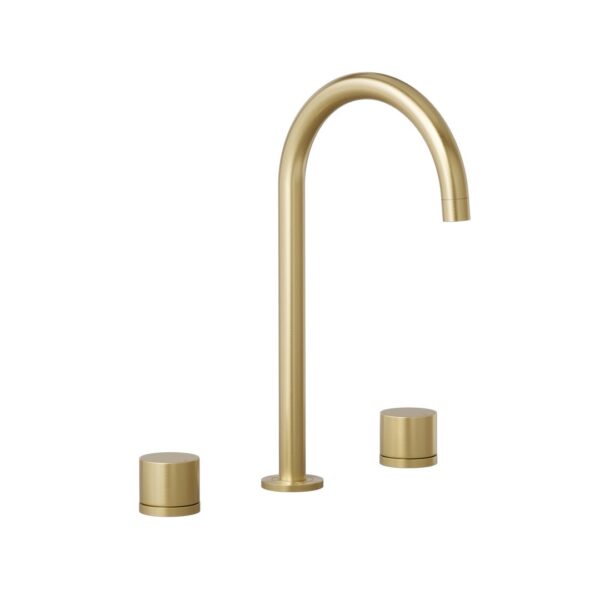 Milani Assembly Bench Mounted Set - Brushed Brass