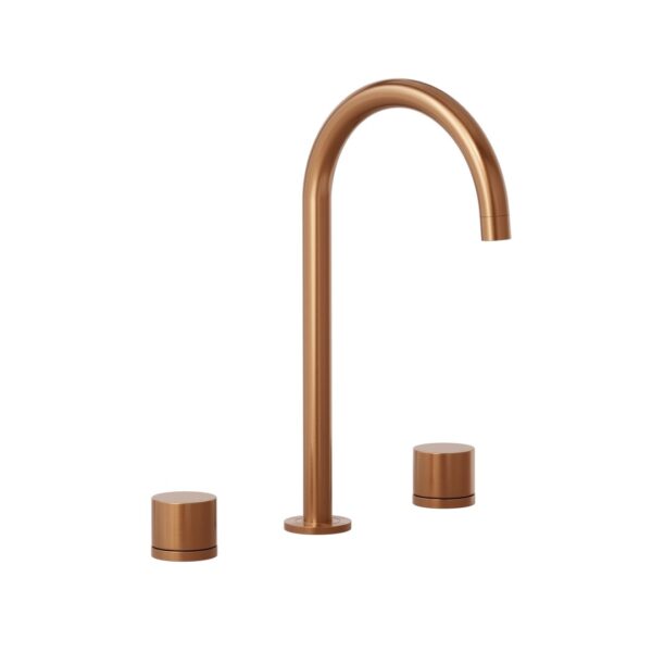 Milani Assembly Bench Mounted Set - Brushed Copper