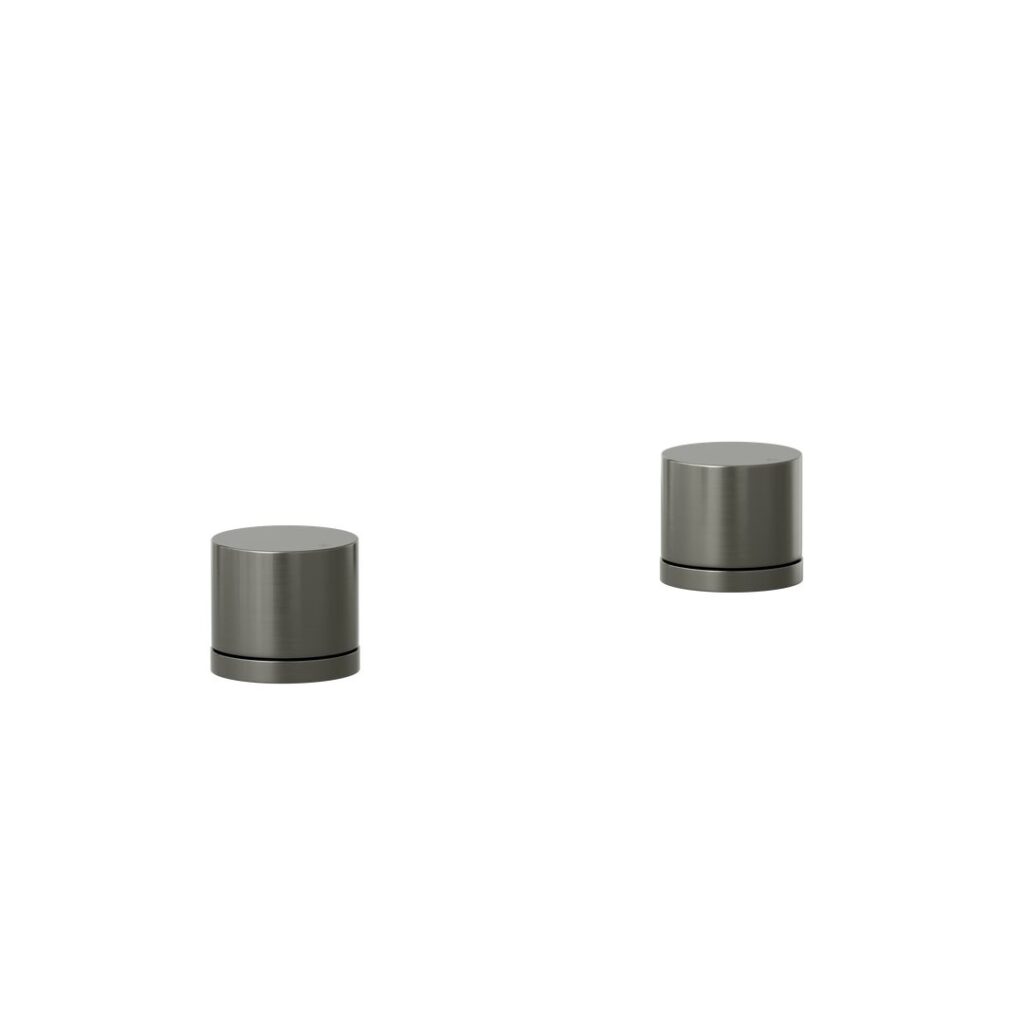 Milani Assembly Bench-Mounted Taps - Brushed Gunmetal