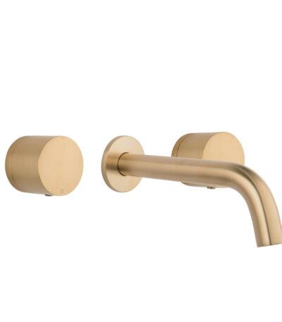 Milani Assembly Taps & Spout Set - Brushed Brass