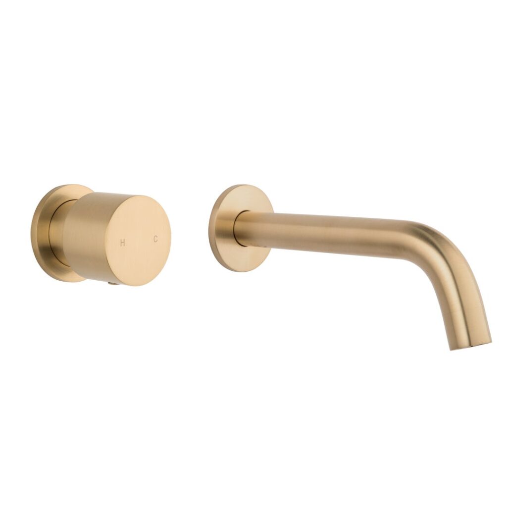 Milani Progressive Mixer & Spout Set - Brushed Brass