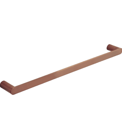 Milani Single Towel Rail 600mm - Brushed Copper