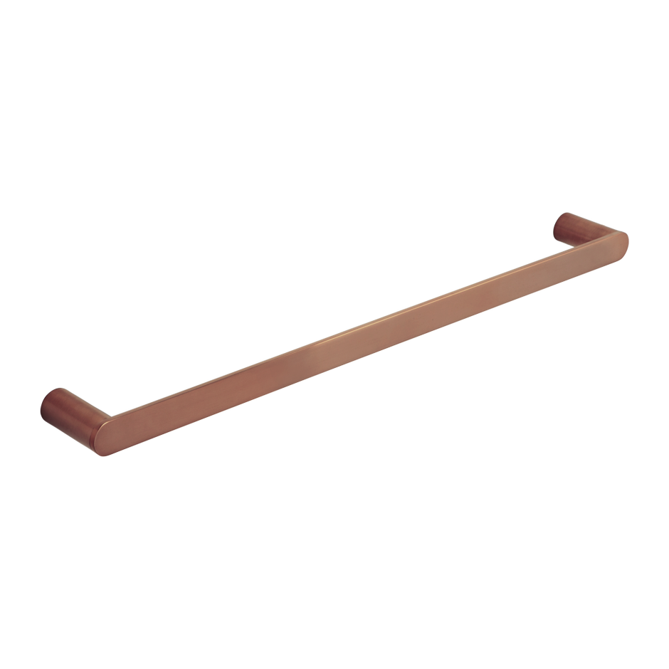 Milani Single Towel Rail 600mm - Brushed Copper