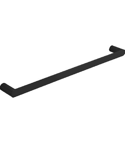 Milani Single Towel Rail 600mm - Matte Black
