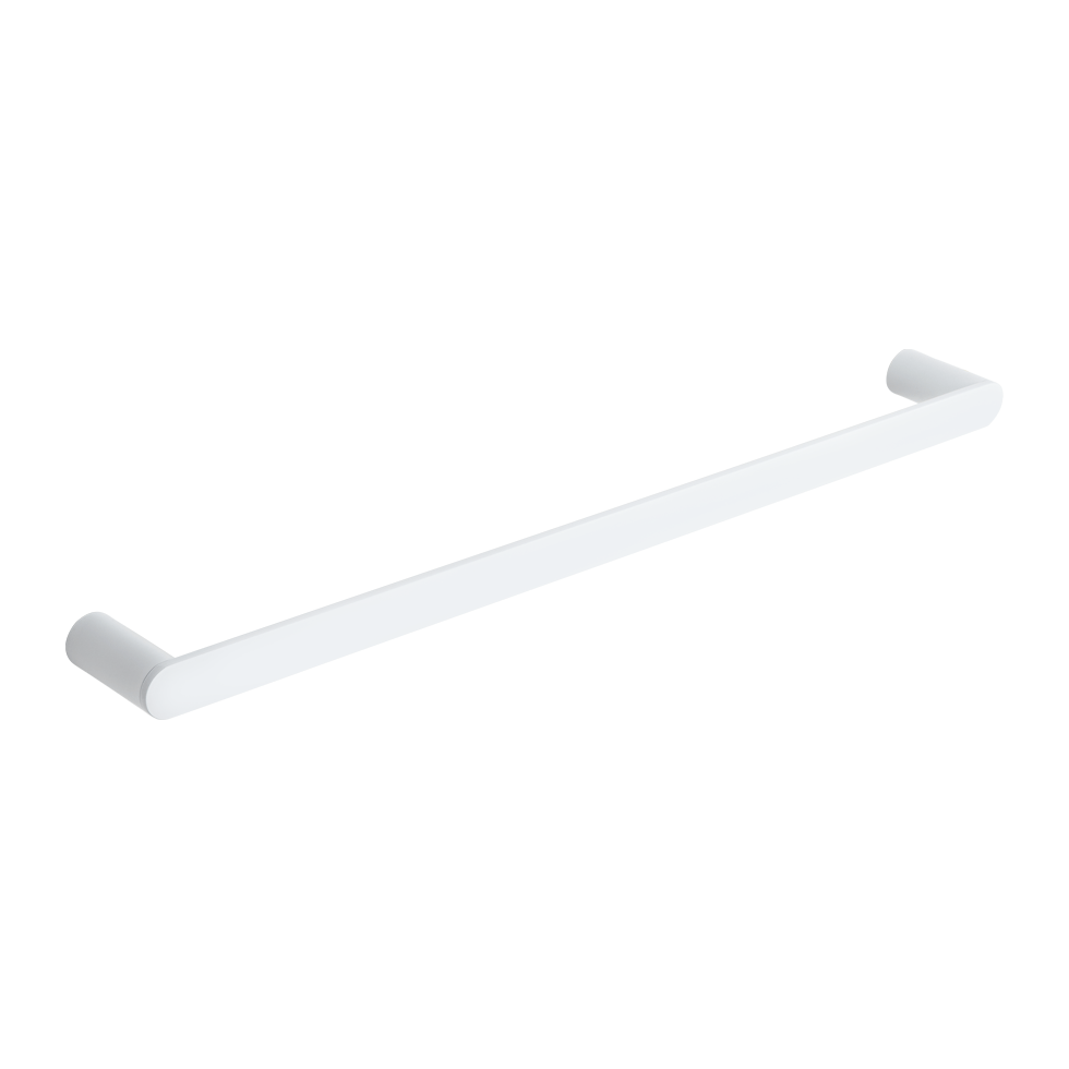 Milani Single Towel Rail 600mm - White