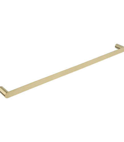 Milani Single Towel Rail 800mm - Brushed Brass