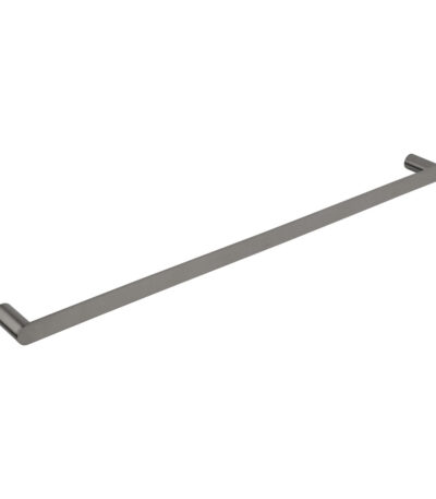 Milani Single Towel Rail 800mm - Brushed Gunmetal
