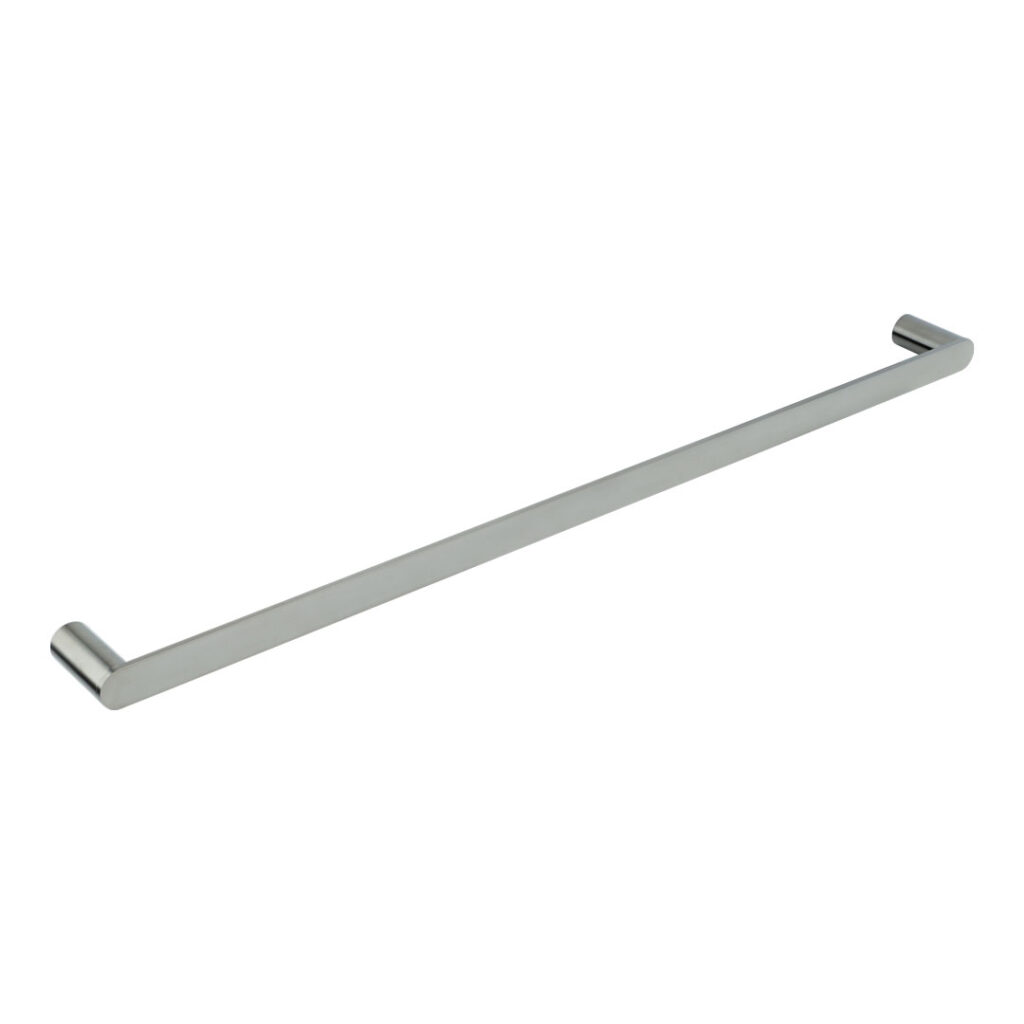 Milani Single Towel Rail 800mm - Brushed Nickel