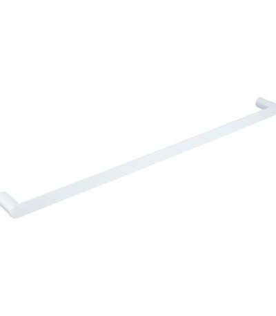 Milani Single Towel Rail 800mm - White
