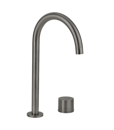 Milani Swivel Hob Mixer Set - Brushed Gunmetal LF