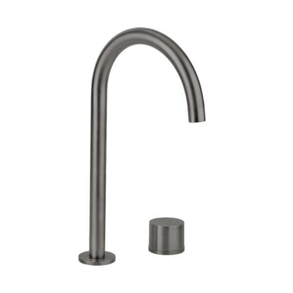 Milani Swivel Hob Mixer Set - Brushed Gunmetal LF