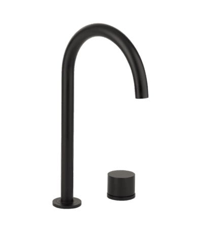 Milani Swivel Hob Mixer Set - Matte Black