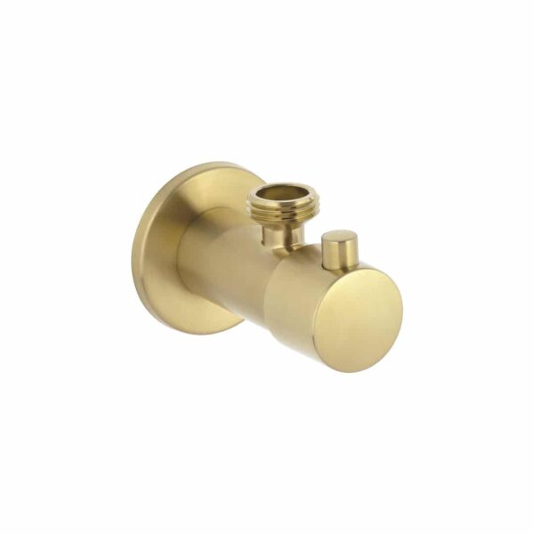 Mini Cistern Stop - Brushed Brass