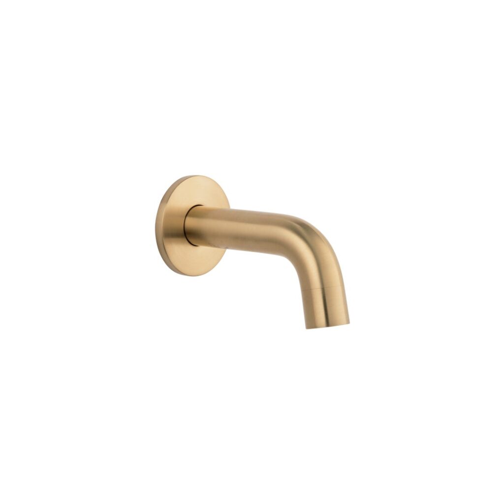 Mini Wall-Mounted Spout - Brushed Brass