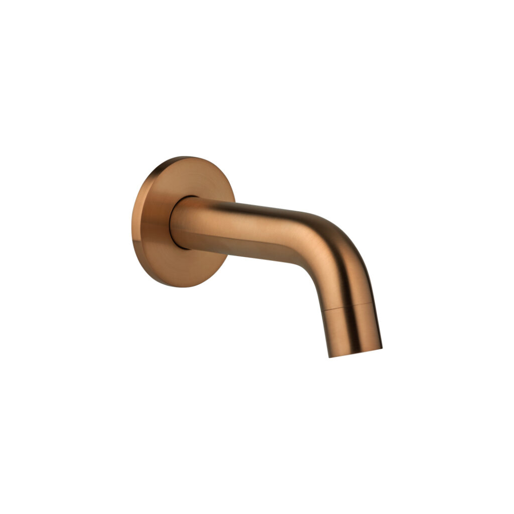 Mini Wall-Mounted Spout - Brushed Copper